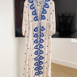 Embroidered Fable Midi Dress NWT